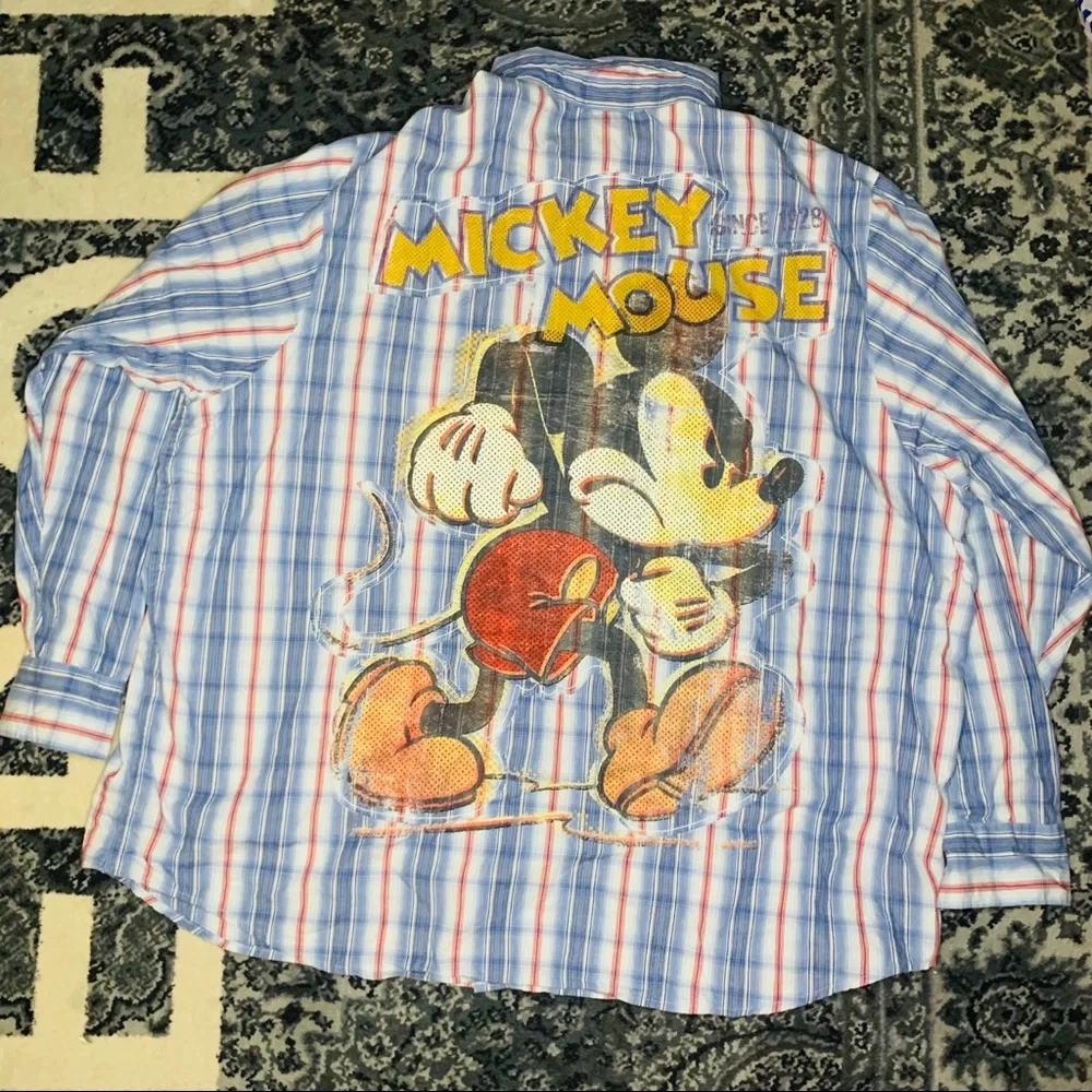 Vtg DISNEY Exclusive MICKEY‎ MOUSE Plaid